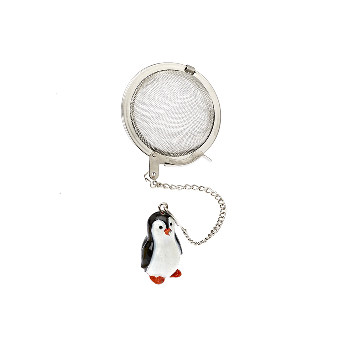 a forma di pinguino NICEXMAS infusore di cottura per foglie sfuse e spezie Infusore per sfera di t/è in acciaio inox diffusore di filtro per t/è scolapasta per t/è a maglia sottile